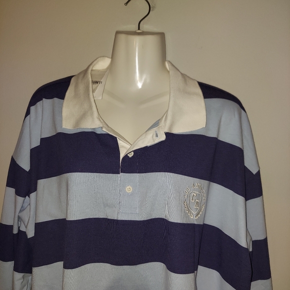 Forever 21 Stripe Women's Polo Shirt with Los Angeles CA Embroidery -NWT - Picture 3 of 7